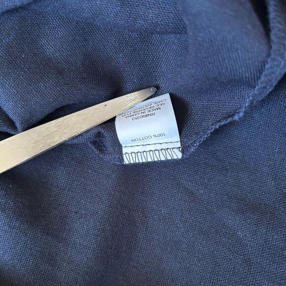 Rebellion Navy Blue Embroidered Off-Shoulder Mini Dress | EUC | S - Picture 9 of 9